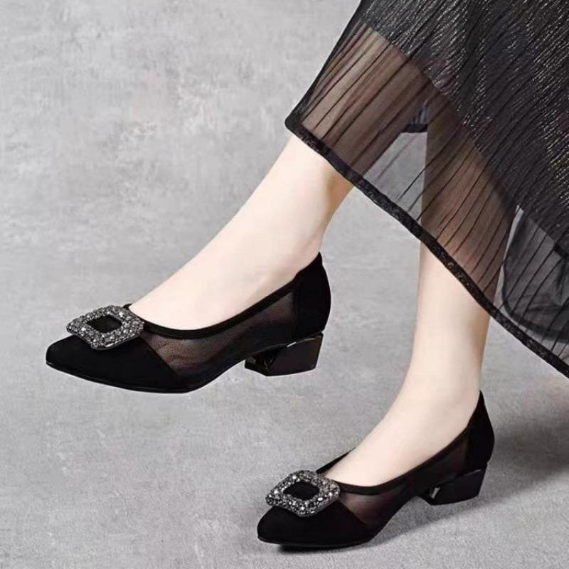 Women'S Fashion Shoes - Eleganti Scarpe con Tacco a Blocco