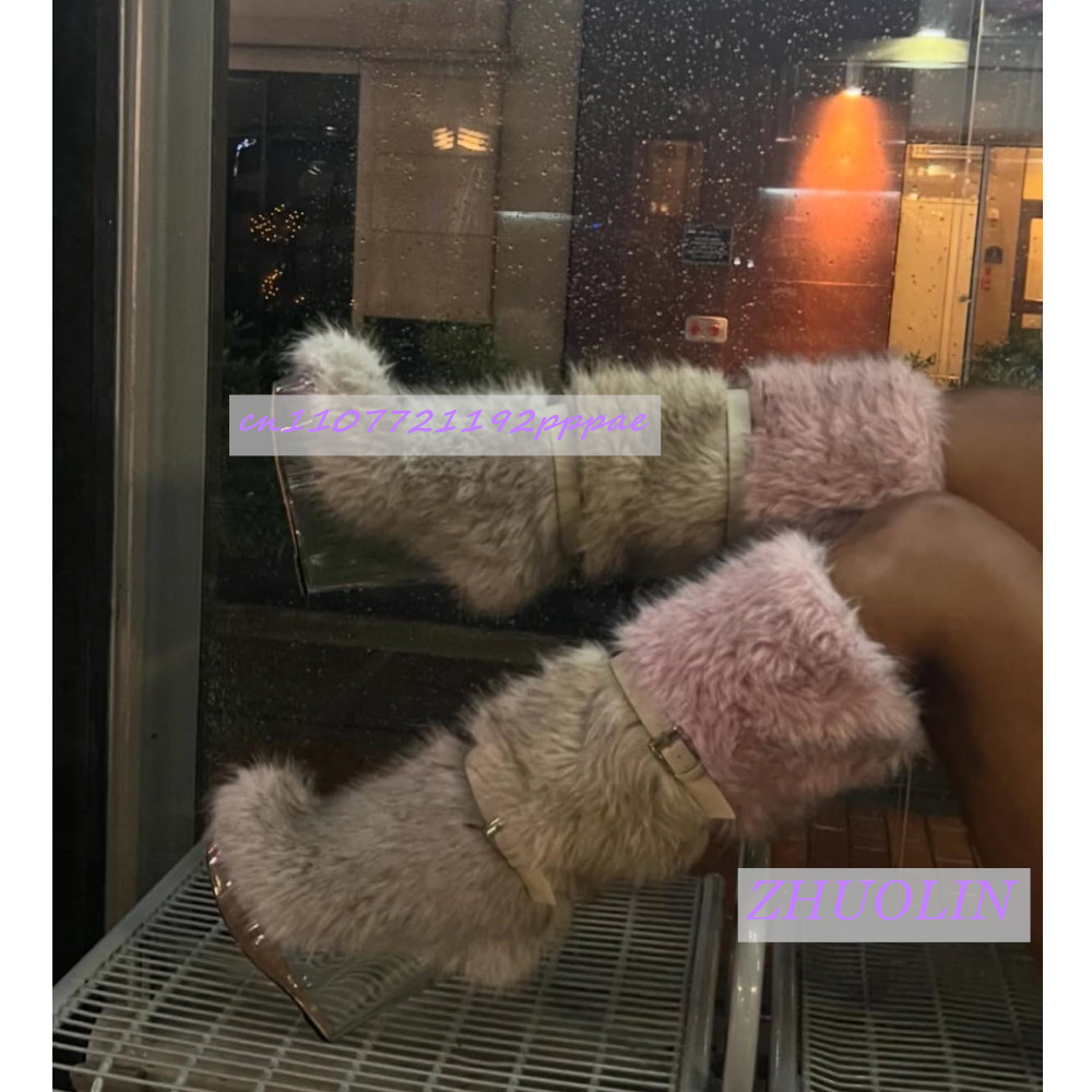 Stivali con zeppa trasparenti  - Women'S Fashion Knee High Boots recensione e prezzo