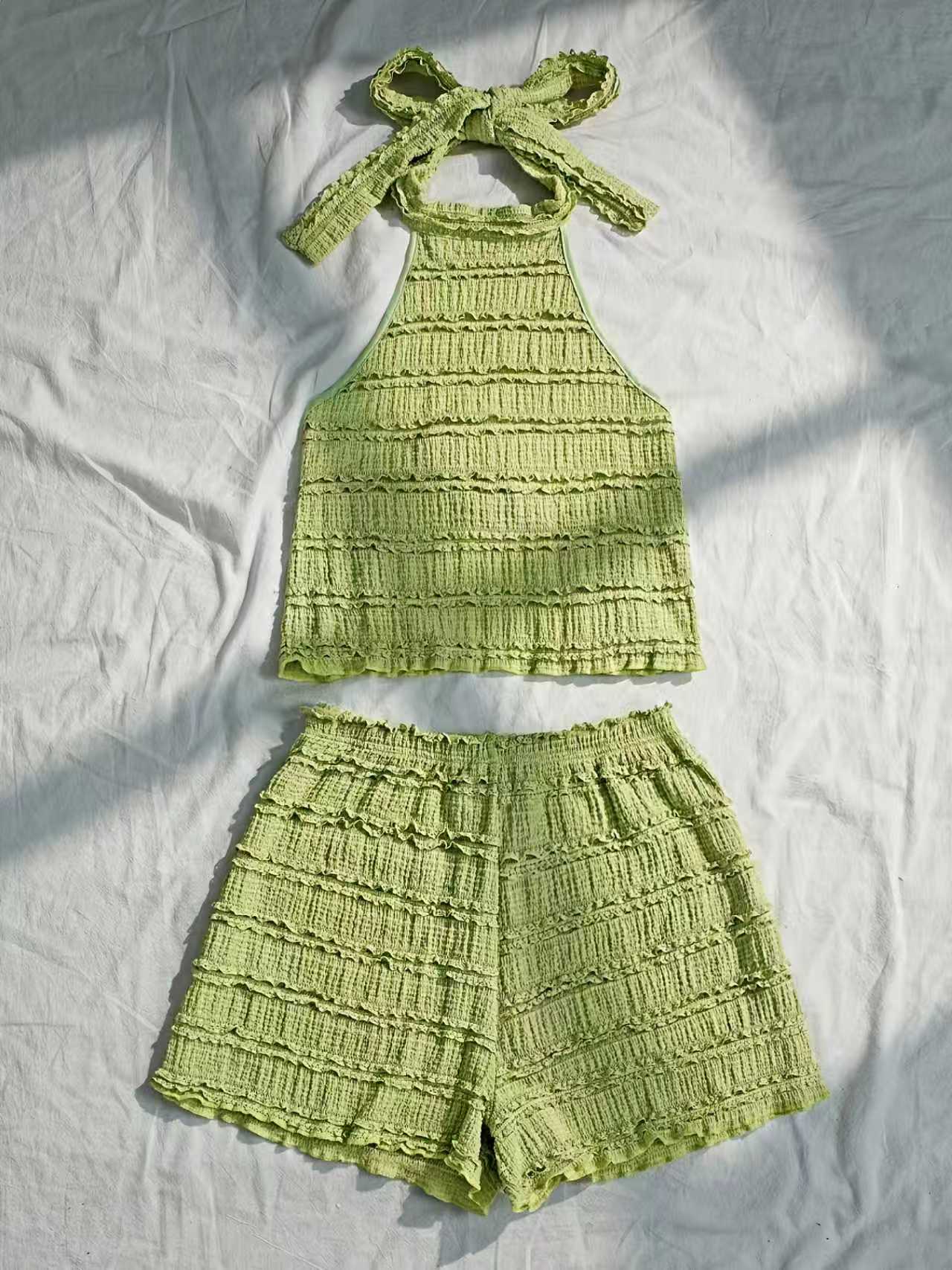 Set Estivo da Donna in Stile E - Lace Trim Cami recensione e prezzo